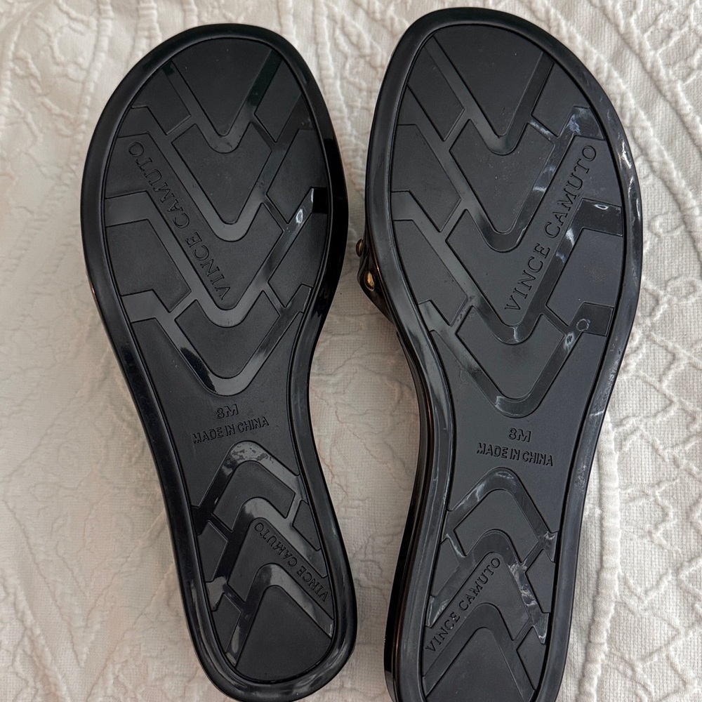 Vince Camuto tortoise shell slides Sz 8M - Picture 4 of 5